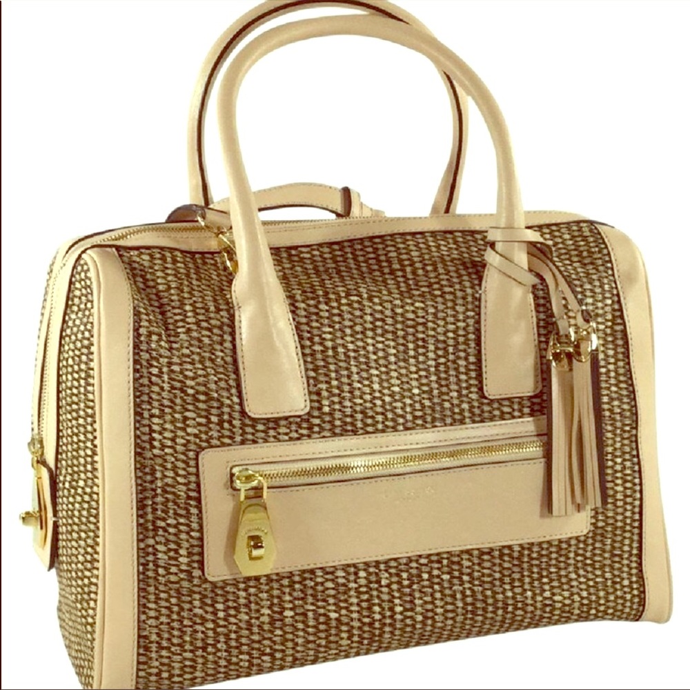 Henri Bendel Handbag Straw Design